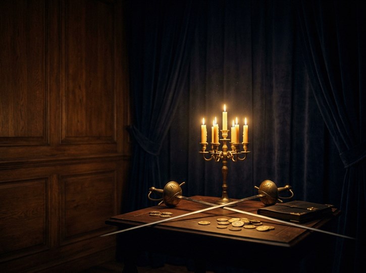 Casino-Spielbereich mit Monitor und Chips